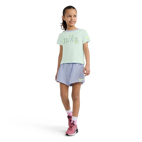 Toddler Baby Toddler & Little Girls 12 months - 6x Girls Nike Short Sleeve T-shirt & Dri-FIT Crossover Shorts 2 pc Set
