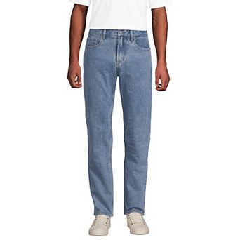 Men's Lands' End Comfort Waist Flannel Lined Jeans