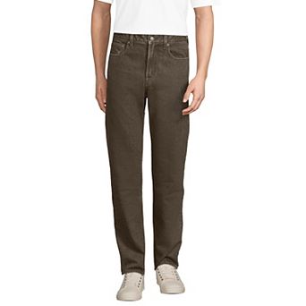 Men's Lands' End Comfort Waist Flannel Lined Jeans