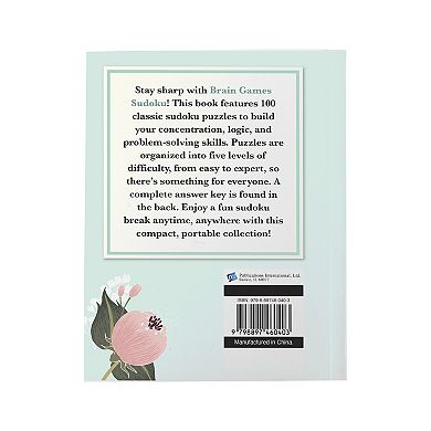 Brain Games Springtime Flowers Sudoku Puzzles Activity Book
