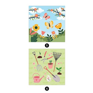 Brain Games Sticker By Number Hello Spring Craft Activity Book