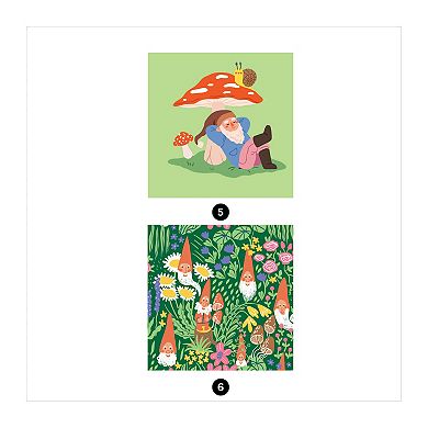 Brain Games Sticker By Number Keep Calm Gnome On Craft Kit Activity Book