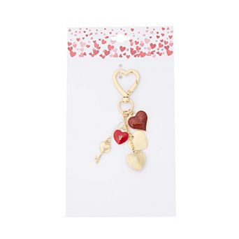 Heart Key Bag Charm