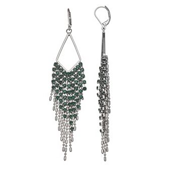 Simply Vera Vera Wang Rhinestone Linear Leverback Earrings