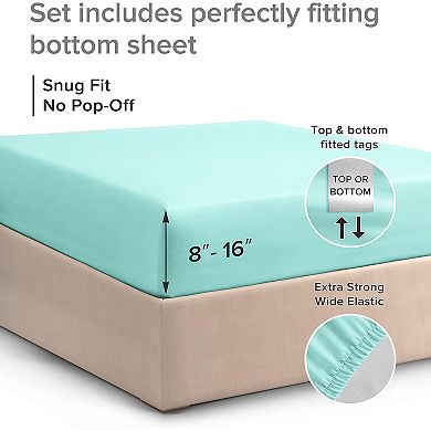 Microfiber Fitted Sheet 8" - 16" Deep Pocket