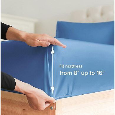 Microfiber Fitted Sheet 8" - 16" Deep Pocket