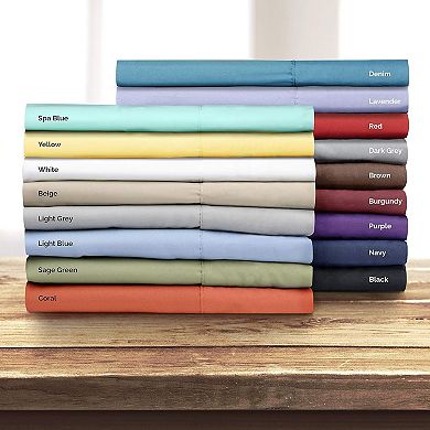 Single Flat Sheet/Top Sheet Double Brushed Microfiber