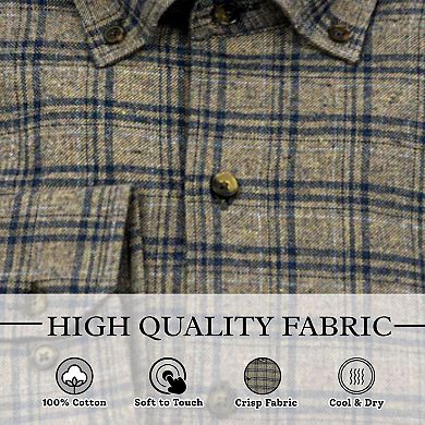 Men's Top Shelf Cotton Long Sleeve Button Down Shirts