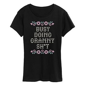 Women's Busy Doing Granny Sh Graphic Tee