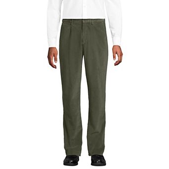 Men's Lands' End Corduroy Comfort Waist Pleated Pants