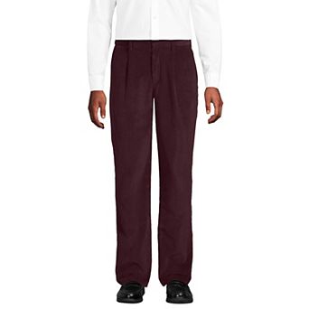 Men's Lands' End Corduroy Comfort Waist Pleated Pants
