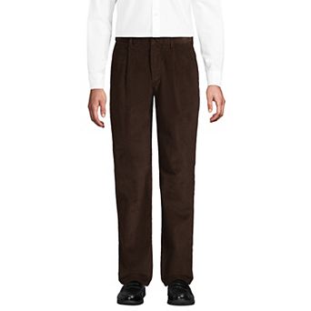 Men's Lands' End Corduroy Comfort Waist Pleated Pants