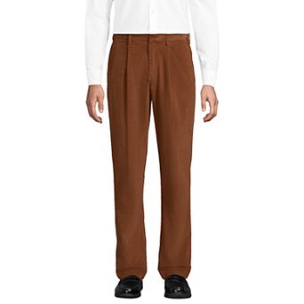 Men's Lands' End Corduroy Comfort Waist Pleated Pants