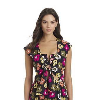 Women's Modern Supply by Sanctuary Knot-Front Swim Cover Up Top