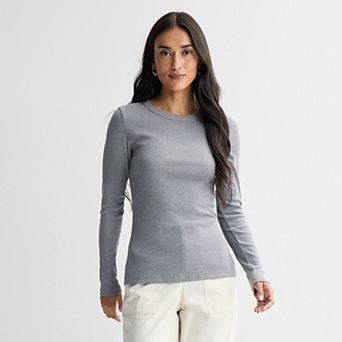 Petite Sonoma Goods For Life® Long Sleeve Crewneck T-Shirt