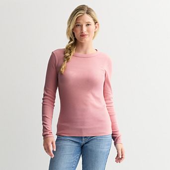 Petite Sonoma Goods For Life® Long Sleeve Crewneck T-Shirt