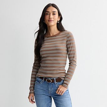 Petite Sonoma Goods For Life® Long Sleeve Crewneck T-Shirt