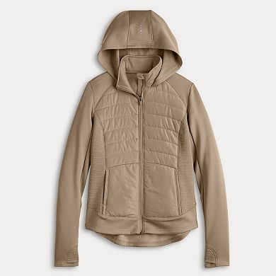 Women's Tek Gear® Hooded Mixed-Media Jacket
