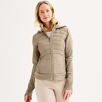 Women's Tek Gear® Hooded Mixed-Media Jacket