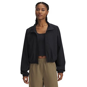 Women's Under Armour Rival Woven Crop Jacket