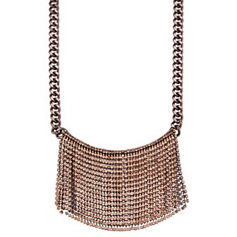 Simply Vera Vera Wang Brown Gold Tone Waterfall Frontal Necklace
