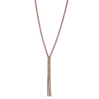 Simply Vera Vera Wang Brown Gold Tone Long Y-Necklace