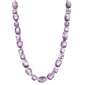 Simply Vera Vera Wang Silver Tone Simulated Stone Collar Necklace
