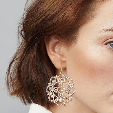 Simply Vera Vera Wang Gold-Tone Lace Drop Earrings
