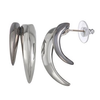 Simply Vera Vera Wang Two Tone 2 Spike Drop Post Back Earrings