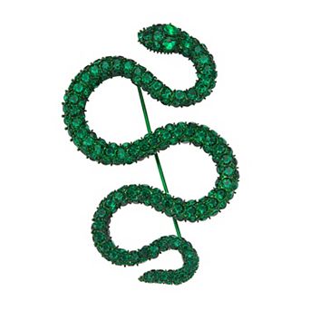 Simply Vera Vera Wang Green Snake Brooch