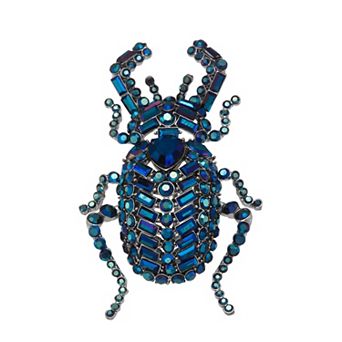 Simply Vera Vera Wang Blue Beetle Brooch