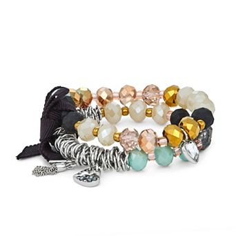 Simply Vera Vera Wang 2 pc Beaded Stretch Bracelet Set