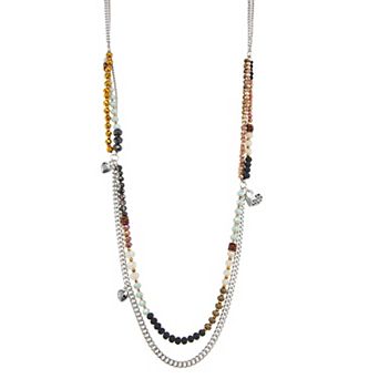 Simply Vera Vera Wang Silver Tone Multi Row Strand Necklace