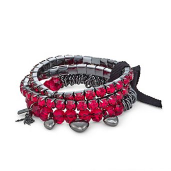 Simply Vera Vera Wang 3 pc Simulated Stone Beaded Stretch Bracelet