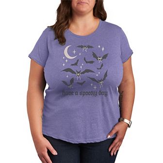 Plus Size Have A Spooky Day Halloween Graphic Tee