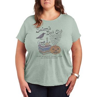 Plus Size Salem's Book Club Halloween Graphic Tee