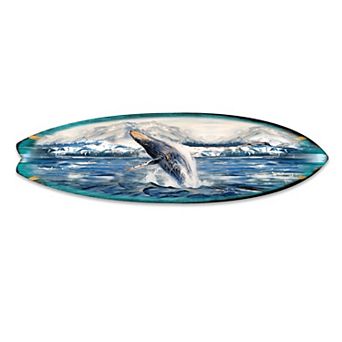 60" Humpback Harmony Surfboard Coastal Wall Art by G. DeBrekht