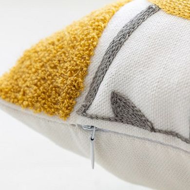 Floral Throw Pillow Covers Pack of 2, Flower Plant Farmhouse Decor Cushion Cover for Home