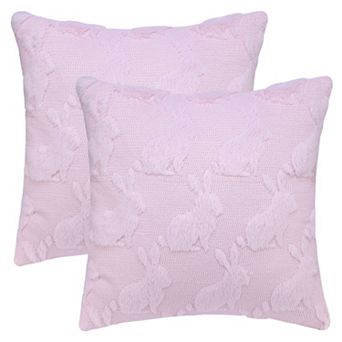 Throw Pillow Covers Set of 2, Soft Plush Pillow Cases for Bedroom, Sofa