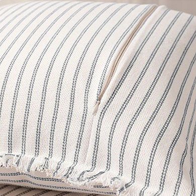 2Pcs Classical Striped Throw Pillow Cover with Tassels Fringe Boho Decoration Cushion Cases for Home