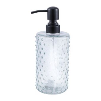 Elegant Polka Dot Pattern Soap Pump Dispenser for Bathroom 16.9oz 1 pc