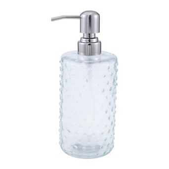 Elegant Polka Dot Pattern Soap Pump Dispenser for Bathroom 16.9oz 1 pc