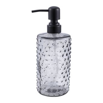 Elegant Polka Dot Pattern Soap Pump Dispenser for Bathroom 16.9oz 1 pc