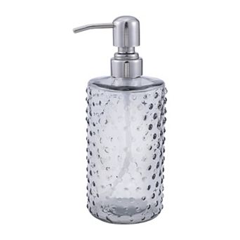 Elegant Polka Dot Pattern Soap Pump Dispenser for Bathroom 16.9oz 1 pc