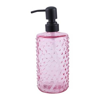 Elegant Polka Dot Pattern Soap Pump Dispenser for Bathroom 16.9oz 1 pc