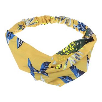 Fashion Pineapple Pattern Cross Elastic Hairband for Women 1 pc