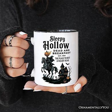 Headless Horseman Sleepy Hollow Halloween Mug, Dead and Breakfast Retro Gift