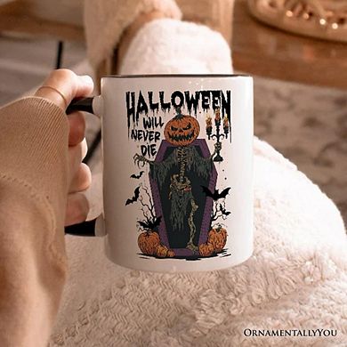 Halloween Will Never Mug, Funny Spooky Season Gift