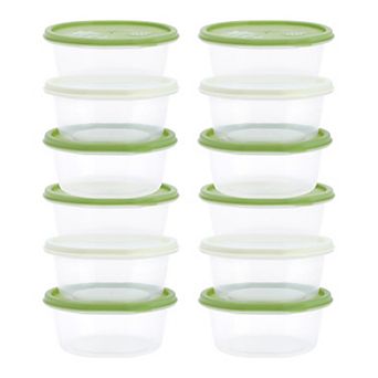 12 Pack Food Storage Containers with Lids, Plastic Meal Prep Food Containers, Leakproof Lunch Box