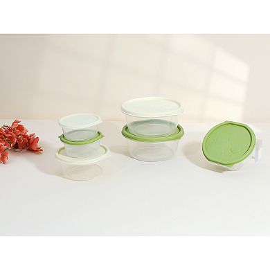 12 Pack Food Storage Containers with Lids, Plastic Meal Prep Food Containers, Leakproof Lunch Box